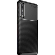 Caseart Xiaomi Mi 9 Karbon Tasarımlı Kapak - Siyah