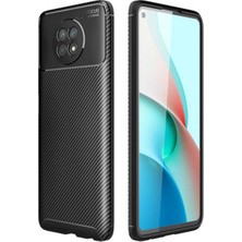 Caseart Xiaomi Redmi Note 9 5g Karbon Tasarımlı Kapak - Siyah