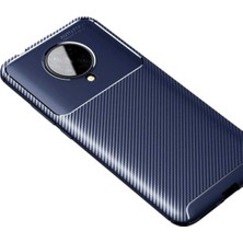 Caseart Xiaomi K30 Pro Karbon Tasarımlı Kapak - Lacivert