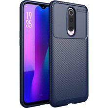 Caseart Oppo RX17 Pro Karbon Tasarımlı Kapak - Lacivert