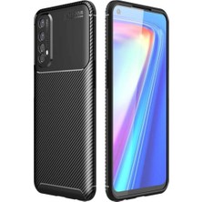 Caseart Realme 7i Karbon Tasarımlı Kapak - Siyah