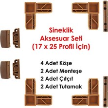 Flaş Group Sineklik Aksesuar Seti Altınmeşe Sineklik Aksesuar Set Kapı Pencere Sineklik Aksesuar 10 Adet