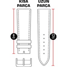 Saatse 24MM Yeşil Saat Kordonu Kayış