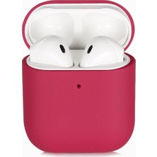Kzy Apple Airpods Uyumlu Ince ve Esnek Yapılı Kılıf - Pembe