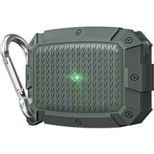 Kzy Apple Airpods Pro Uyumlu Darbe Korumalı Askılı Kılıf - Yeşil