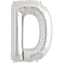 İKM Harf Balon Folyo Orta Boy  75 cm Gümüş D