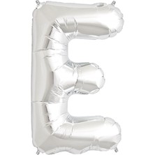 İKM Harf Balon Folyo Orta Boy  75 cm Gümüş E