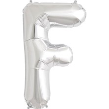 İKM Harf Balon Folyo Orta Boy  75 cm Gümüş F