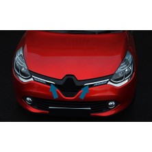 Renault Clio 4 Sport Tourer Krom Ön Panjur 2prç Paslanmaz Çelik