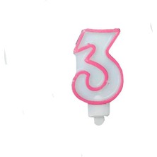 Event Party Store Pasta Mumu Rakam 3 Pembe Beyaz