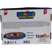 Deembro Ahşap Domino Oyuncak 100 Parça Büyük Domino Taşları Domino Oyunu