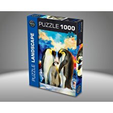 Onur Puzzle Ks Games 1000 Parça Neon Puzzle Penguen Ailesi 68X48 cm 20606