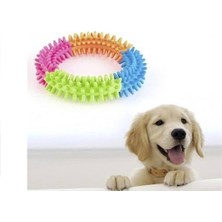 Optana Köpek Isırma Çemberi Diş Kaşıma Çiğneme Oyuncak Temizleme Silikon