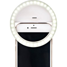 Züka Home Selfie Özçekim Işığı 3 Kademeli Şarj Edilebilir LED Aydınlatma Kamera Işığı Flash Aparatı