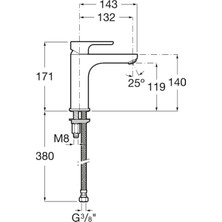Roca L20 Xl Lavabo Bataryası