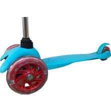 Cvs Mavi Triathlon 7 Renk LED Işıklı Tekerlekli Scooter
