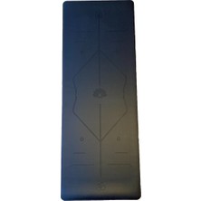 Rubber Yoga Mat Laser Line 3 Mm. Siyah