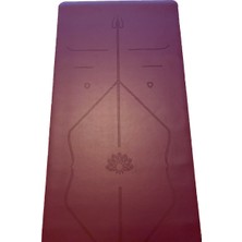 Rubber Yoga Mat Laser Line 3 Mm. Mor
