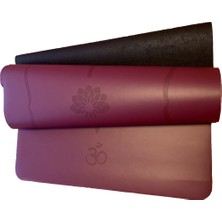 Rubber Yoga Mat Laser Line 3 Mm. Mor