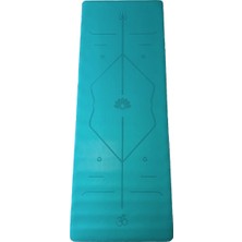 Rubber Yoga Mat Laser Line 5 Mm. Mavi