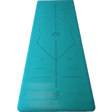 Rubber Yoga Mat Laser Line 5 Mm. Mavi