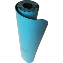 Rubber Yoga Mat Laser Line 5 Mm. Mavi