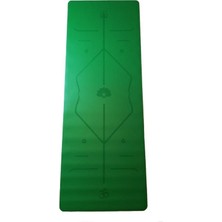 Rubber Yoga Mat Laser Line 5 Mm. Yeşil