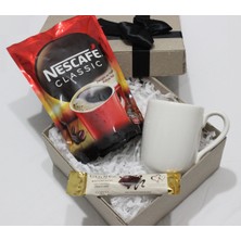 Gökcan Home Nescafe 200 gr & Beyaz Kupa Bardak & Çikolata Hediye Seti