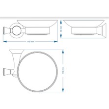 Deppot Art Deluxe Antik Sarı Sabunluk A.1303.E
