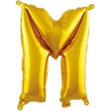 İKM Harf Balon Folyo Küçük Boy 16 Inç  35 cm Gold M