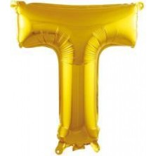 İKM Harf Balon Folyo Küçük Boy 16 Inç  35 cm Gold T