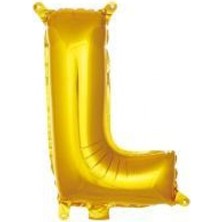 İKM Harf Balon Folyo Küçük Boy 16 Inç  35 cm Gold L