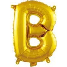 İKM Harf Balon Folyo Küçük Boy 16 Inç  35 cm Gold B