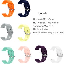 Kyver Xiaomi Watch S1 ve S1 Active Silikon Kordon 22 mm Uyumlu (Siyah)