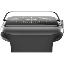 Kyver Apple Watch Seri 7/6/SE/5/4/3 Ekran Koruyucu 41mm 40mm 38mm Uyumlu 3D Kavisli Nano Cam