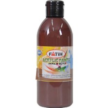 Fatih Akrilik Boya 250 ml Koyu Kahve