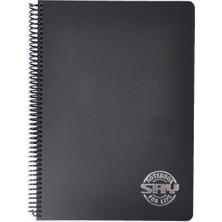 Sry Siyah Yapraklı Defter A4