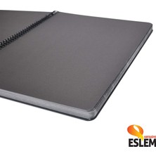 Sry Siyah Yapraklı Defter A4