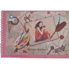 Doru Karton Kapaklı Resim Defteri Spiralli 15 Yaprak 17 x 24 cm