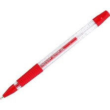 Pensan Simli Kalem Kırmızı 1.0 mm Ergonomik Tasarım ile Yumuşak Yazım Deneyimi