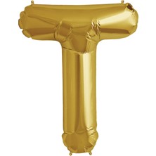 İKM Harf Balon Folyo Orta Boy  75 cm Gold T