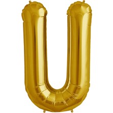 İKM Harf Balon Folyo Orta Boy  75 cm Gold U