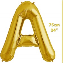 İKM Harf Balon Folyo Orta Boy  75 cm Gold A