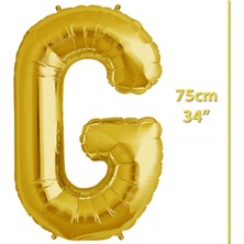 İKM Harf Balon Folyo Orta Boy  75 cm Gold G