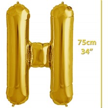 İKM Harf Balon Folyo Orta Boy  75 cm Gold H