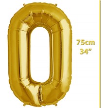 İKM Harf Balon Folyo Orta Boy  75 cm Gold O