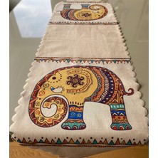 Fil Desenli 40*140 cm Lazer Kesim Runner