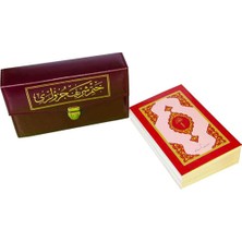 2 Renkli 30 Cüz Rahle Boy Kuran-I Kerim Hatim Seti + Çanta