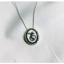Gökdeniz 925 Zirkon Taşlı Mevlana Gümüş Kolye