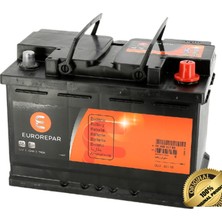 Eurorepar 12V 72 Amper 680Cca Akü